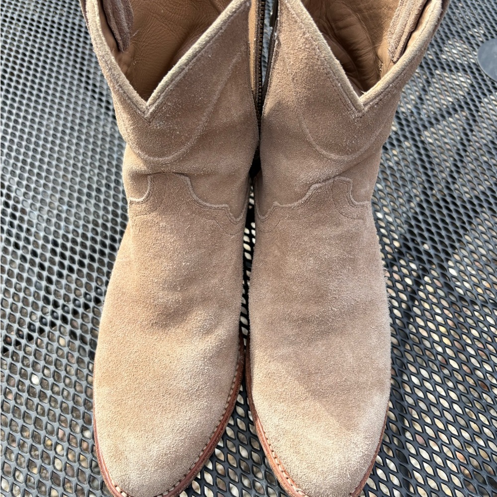 Tecovas Brown Cowboy Boots with Pull-On Design and Rounded Toe - Picture 2 of 6